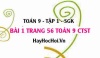 Bài 1 trang 56 Toán 9 tập 1 Chân trời sáng tạo